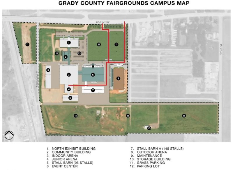 2025 Grady County Fairgrounds Campus Map